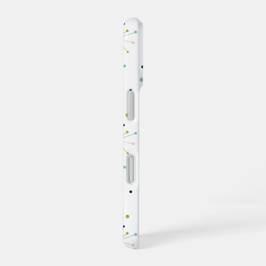 1950s Atomic Age Starburst Mid Century Modern iPhone 16ケース (右側面)