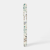 1950s Atomic Era Space Age Mid-century Pattern iPhone 16ケース (左側面)