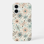 1950s Atomic Era Space Age Mid-century Pattern iPhone 16ケース (裏面)