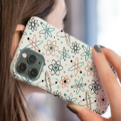 1950s Atomic Era Space Age Mid-century Pattern iPhone 16ケース