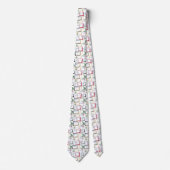 1950s Atomic Starburst Boomerang Squares MCM ネクタイ (正面)