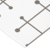 1950s Eames Era Art Crosshairs Orange テーブルクロス (アングル)