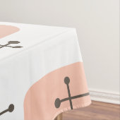 1950s Eames Era Art Crosshairs Orange テーブルクロス (インサイチュ)