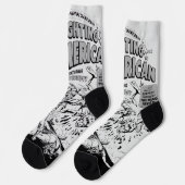 1950's 'Fighting American' Action Comic Socks ソックス (左)