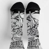 1950's 'Fighting American' Action Comic Socks ソックス (上部)