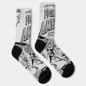 1950's 'Fighting American' Action Comic Socks ソックス (右)