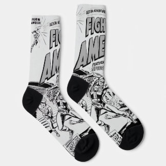 1950's 'Fighting American' Action Comic Socks ソックス