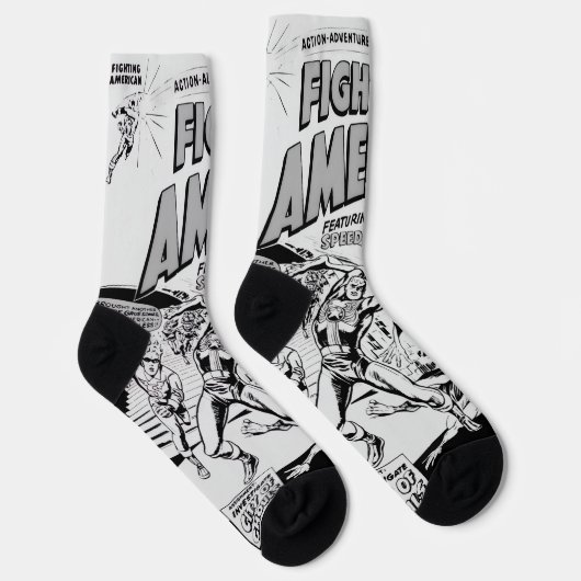 1950's 'Fighting American' Action Comic Socks ソックス (右)