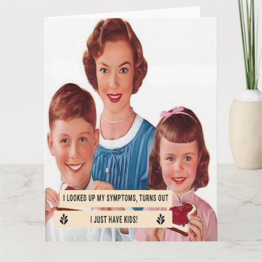 1950s Housewife Looks Up Symptoms カード (正面)