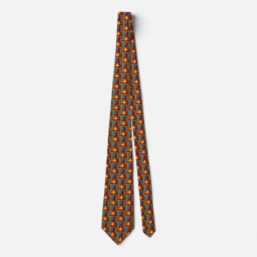 1950s inspired  rocket ship tie ネクタイ (正面)