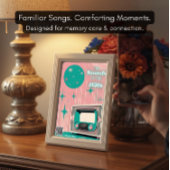 1950s Music Dementia Gift Poster with 50s Playlist ポスター