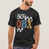 1950s OBX ダーク – ロックンロールが海岸にやってきた Tシャツ (正面)
