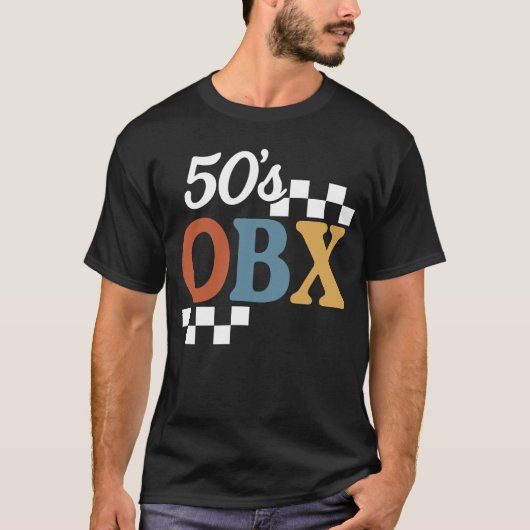 1950s OBX Dark – Rock & Roll Meets the Coast Tシャツ (正面)