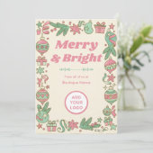 1950s Pastel Christmas | Boutique Bulk Greetings シーズンカード (スタンド正面)