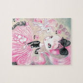 1950's poodle skirt girl ジグソーパズル (横)