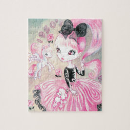 1950's poodle skirt girl ジグソーパズル