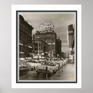 1950's Portland Oregon B&W Poster 20 x 24 ポスター