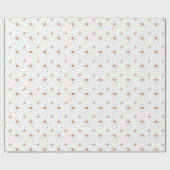 1950s Red Blue Atomic Age Starburst Mid Century ラッピングペーパー (フラット)