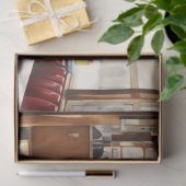 1950s Retro American Diner Watercolor 薄葉紙 (ギフト)