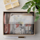 1950s Retro American Diner Watercolor 薄葉紙 (ギフト)