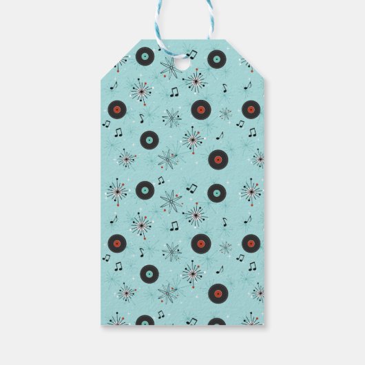 1950s Retro Music Records ギフトタグ (裏面)