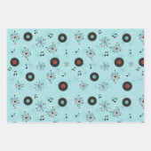 1950s Retro Music Records ラッピングペーパーシート (正面3)