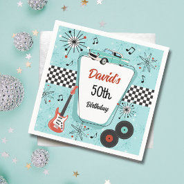 1950's Retro Party  スタンダードカクテルナプキン