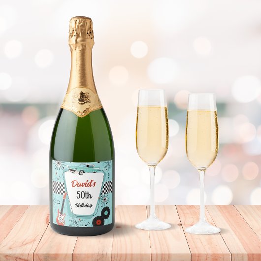 1950's Retro Party  スパークリングワインラベル