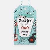 1950's Retro Party Thank You ギフトタグ (正面)