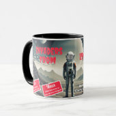 1950s Sci-Fi映画ポスターあなたの顔誕生日 マグカップ (正面左)