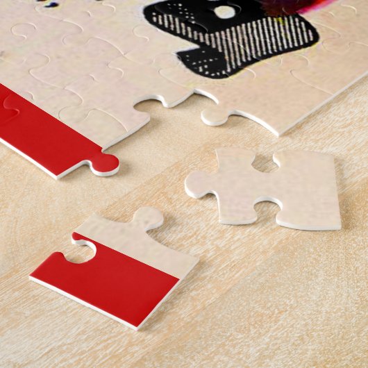 1950s seed packet cayenne pepper print ジグソーパズル (側面)