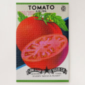 1950s seed packet tomato print ジグソーパズル (縦)