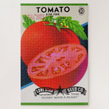  1950s seed packet tomato print