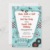 1950's Sock Hop Party 招待状 (正面)