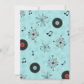 1950's Sock Hop Party 招待状 (裏面)