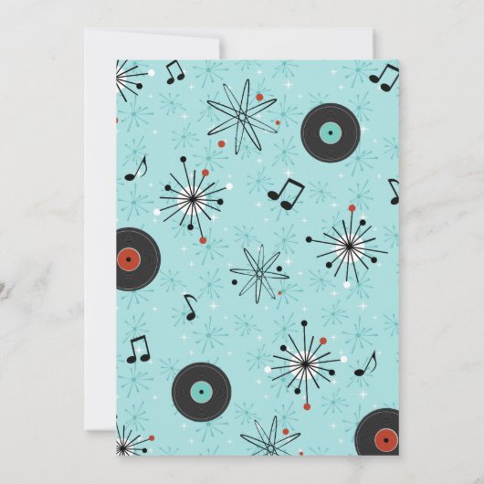 1950's Sock Hop Party 招待状 (裏面)