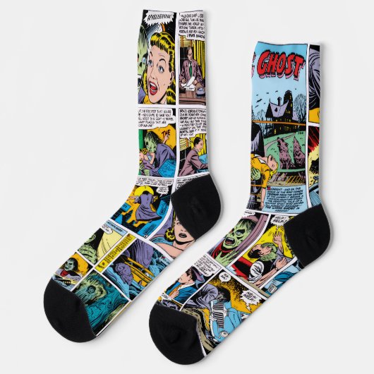 1950's The Living GHOST! Comic Strip Socks ソックス (左)
