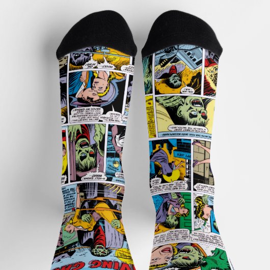 1950's The Living GHOST! Comic Strip Socks ソックス (上部)