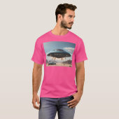 1950S Ufoの車のクラシックキャンバスプリントこのページから Tシャツ (正面フル)