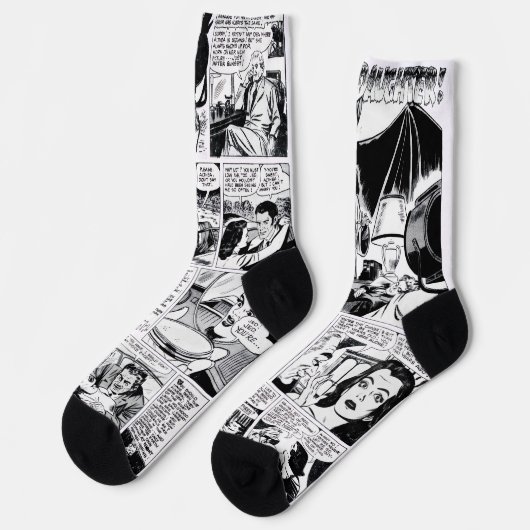 1950's Vampire's Daughter Horror Comic Socks ソックス (左)