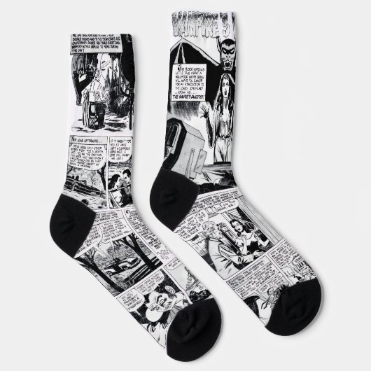 1950's Vampire's Daughter Horror Comic Socks ソックス (右)