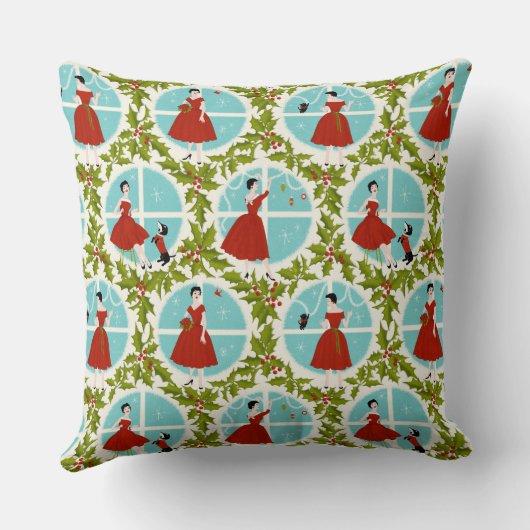 1950's Vintage Christmas クッション (裏面)