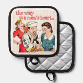 1950s Vintage Sailor and Housewife 鍋敷き (正面/裏面)