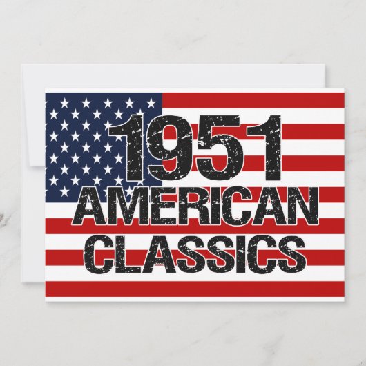 1951のアメリカのクラシックの招待状 招待状 (正面)
