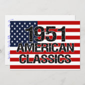 1951のアメリカのクラシックの招待状 招待状 (正面/裏面)