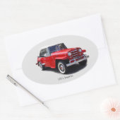 1951ジェプスター楕円ステッカー 楕円形シール (封筒)