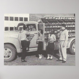 1951ソフトドリンクトラック ポスター