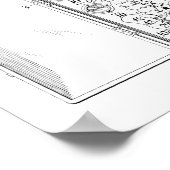 1951ヴィンテージカイロプラクティックスパイン特許芸術プリント ポスター (角)