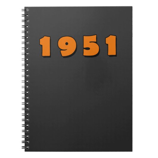 1951ヴィンテージ年 ノートブック (正面)