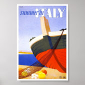 1951夏のイタリアでのヴィンテージ旅行ポスタイタリアンー ポスター (正面)